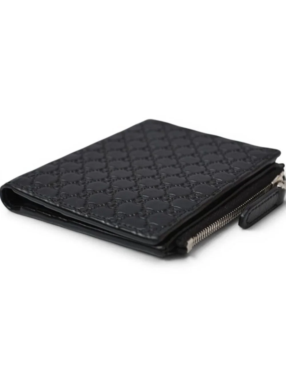 Gucci Mini Wallet Folded Micro Guccissima Black - Picture 4 of 9
